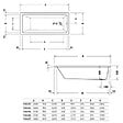 DURAVIT - Baignoire droite 170x70 DURAVIT Duravit No.1 - vignette