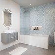 DURAVIT - Baignoire droite 170 X 70 Duravit No.1 + Pare bain AURYS Raywall noir mat version droite - vignette