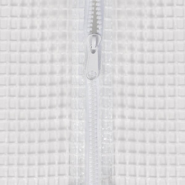 ID MARKET - Serre tunnel de jardin 12M² blanche gamme maraîchère ZEBRA 4x3M - large