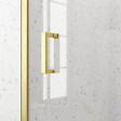 AURLANE - Porte de douche Coulissante 120x200cm - Profilés Or Doré Brossé - Verre Trempé 6mm - GOLDY CRUSH - vignette