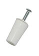 PROTECTA - Butée ronde Blanc 40mm pour volet roulant - Lot de 2 - vignette