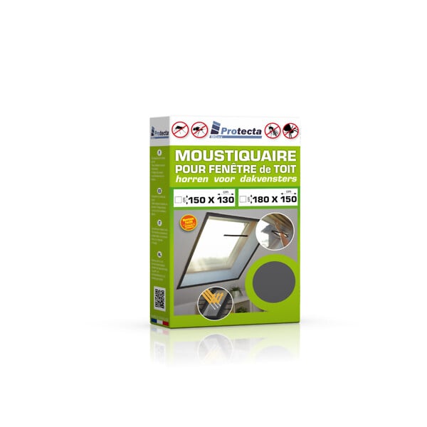 PROTECTA - Moustiquaire pour fenêtre de toit hauteur 1500mm x largeur 1300mm - large