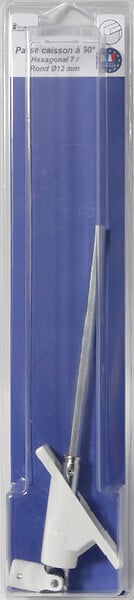 PROTECTA - Sortie caisson 90 degrés hex7-rond12 pour volet roulant - large
