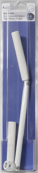 PROTECTA - Manivelle pour tringle hex 10mm acier Blanc - large