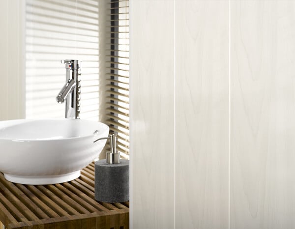 DUMAPLAST - Lambris PVC Frène blanc - 400x25cm - large
