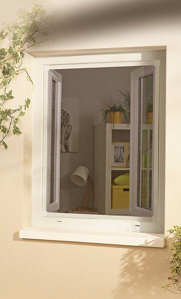 PROTECTA - Moustiquaire toile bande velcro Rouleau 250x135cm Gris - large