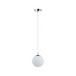 PAULMANN - Suspension Galacta IP44 max 20W E27 Sat-Chrome Verre-Métal - vignette