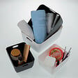 MSV - Spirella Panier rangement multifonctions PP STORE S Gris - vignette