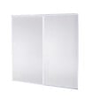 OPTIMUM - Kit deux portes de placard sous combles - Acier - Blanc - 120x120cm - vignette