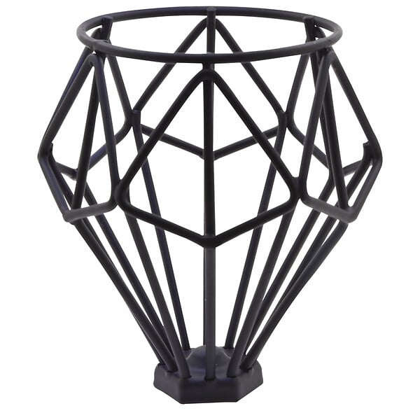 EVOLUDIS - Patère 1 tête à fixer Fila - Acier - Noir - D8cm - large