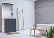 LTA - Meuble de salle de bain Delto - MDF et mélaminé - Blanc et gris - vignette