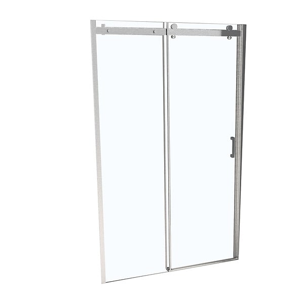 KINDFORD - Porte de douche coulissante - Verre trempé  - l120xH190cm ep6mm - large