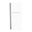 KINDFORD - Paroi de baignoire relevable - Gris chrome - L75xH145cm - vignette