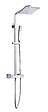 PERFECTLINE - Colonne de douche thermostatique - Tête de douche - Chrome - 20x20cm - vignette