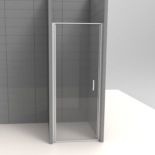 KINDFORD - Porte de douche pivotante transparente - l90xH190cm 6mm - large
