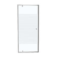Porte de douche pivotante en verre sérigraphié - l90xH185cm - vignette