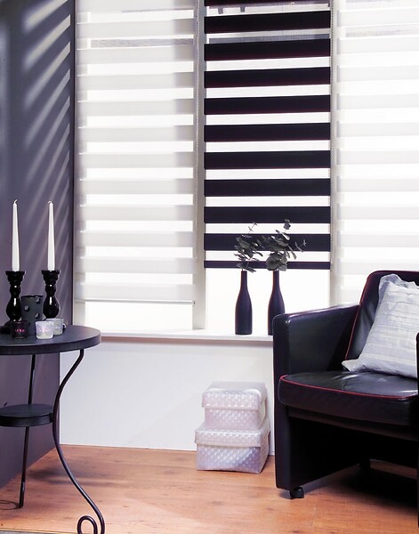 DECOSOL - Enrouleur jour nuit blanc 412 42x250cm - large