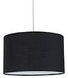 COREP - Suspension cylindrique - Toile coton - Noire - D28xH19cm - vignette