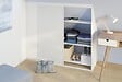 OPTIMUM - Kit deux portes de placard sous combles - Acier - Blanc - 120x120cm - vignette