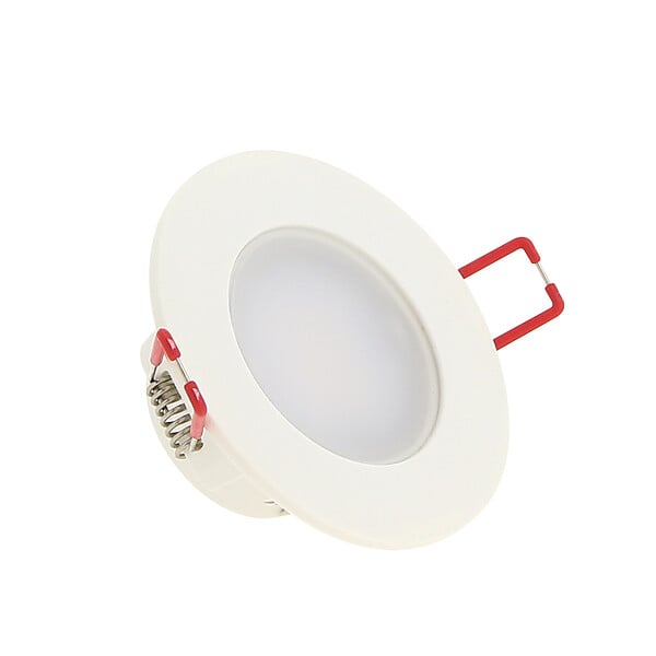 XANLITE - Spot LED encastrable intégré IP65, 4W, 345 lm, blanc neutre, 4000K, résistant aux projections d’eau, idéal salle de bain - large