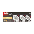 XANLITE - Pack 3 spots LED intégrés encastrables orientables, 5,6W chacun, équivalent 50W, 345 lm, angle 36°, blanc chaud, 2700K, classe énergétique A+, 6 anneaux interchangeables blanc et silver - vignette