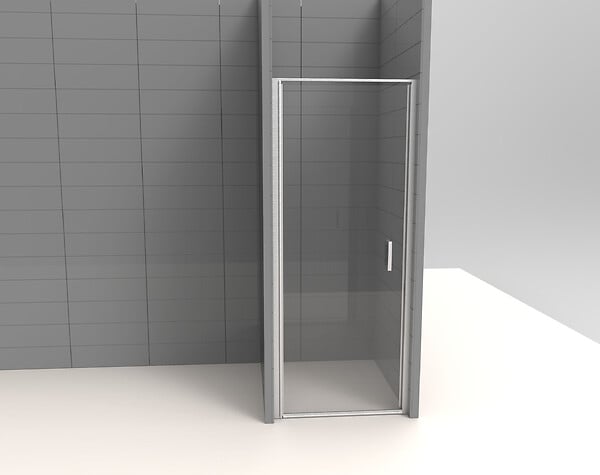 KINDFORD - Porte de douche pivotante transparente - l90xH190cm 6mm - large