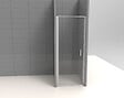 KINDFORD - Porte de douche pivotante transparente - l90xH190cm 6mm - vignette