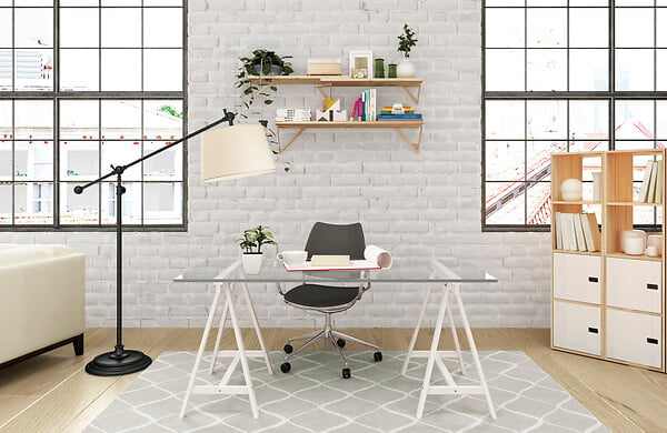 ASTIGARRAGA KIT LINE - Tréteau déco blanc en pin massif 72x70x41cm - large