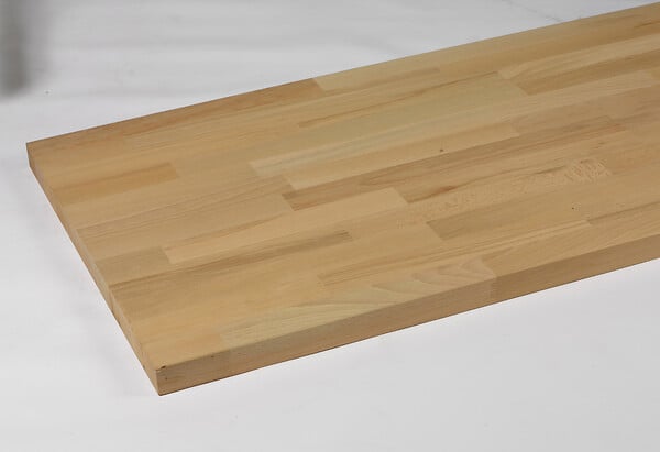 UT BOIS - Plan de travail en hêtre massif - L250xP65cm - Ep 2,6cm - large