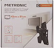 METRONIC - Support TV inclinable et orientable 28''-42'-71-106cm - noir - vignette