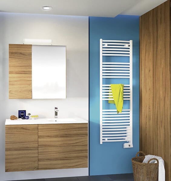 SAUTER - Sèche-serviettes fluide Goreli - Blanc - 750W - large