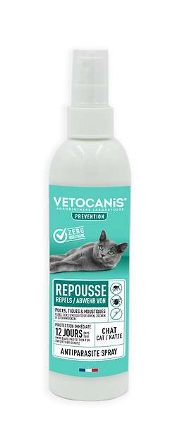 VETOCANIS - Spray antiparasitaire VETOCANIS chat flacon 250ml - large