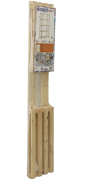 ASTIGARRAGA KIT LINE - Etagères natura avec 5 tablettes en pin réglables 171x65x30cm - large