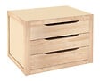 ASTIGARRAGA KIT LINE - Casier natura en pin brut 3 tiroirs - vignette