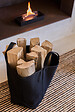 LE MARQUIER - Sac à bûches Belhara - Noir - vignette