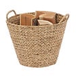 LE MARQUIER - Panier à bûches Pipa - Jacinthe - Naturel - vignette