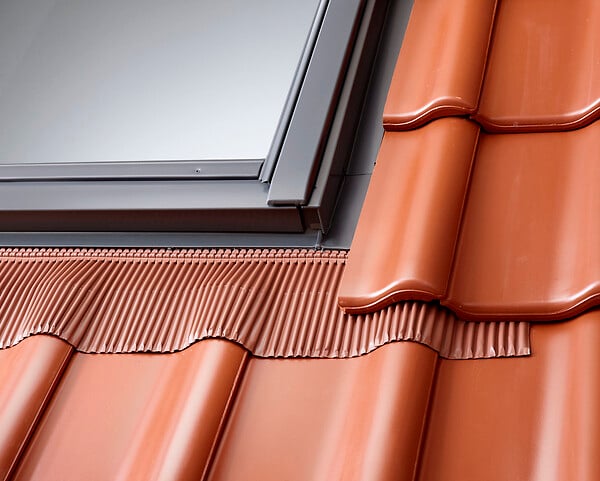 VELUX - Raccord d'étanchéité EDW pour fenêtre de toit MK04 - Rouge brun - large