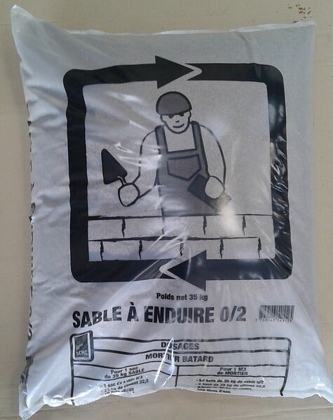 SCMC - Sable à enduire sac 35kg - large