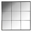 ARIANE - Miroir modèle verrière - Noir - 80x80cm - vignette