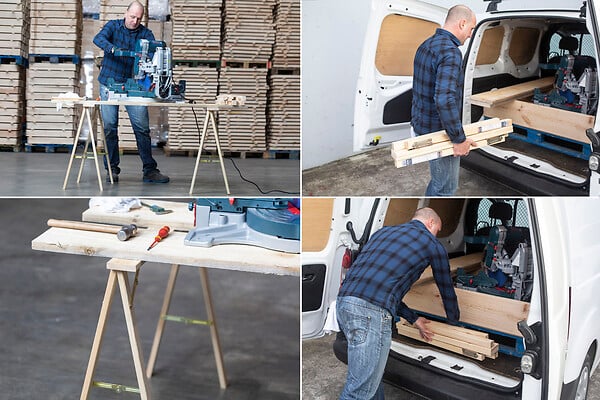 ASTIGARRAGA KIT LINE - Tréteau pin massif pliable KIPLI - large