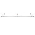 MODE DE VIE - Kit de tringle extensible nikel - 160/300cm - D16/19mm - vignette