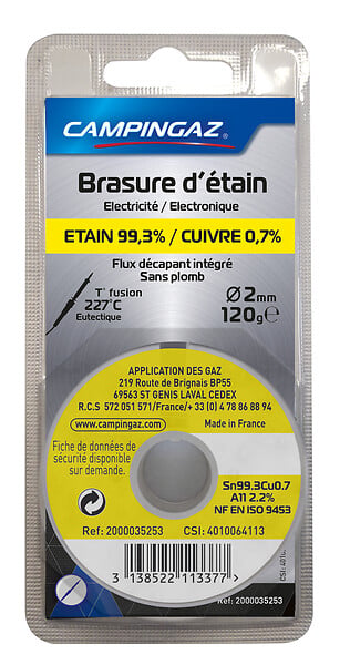 CAMPINGAZ - Fil d'étain Diamètre 2mm 120g - large