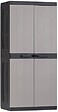 TOOMAX - Armoire haute - Résine - Gris et noir - 89x54x190cm - vignette