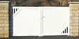 MOREY - Portail QUEYRAS - Poussant droit - 3x1,50m - vignette