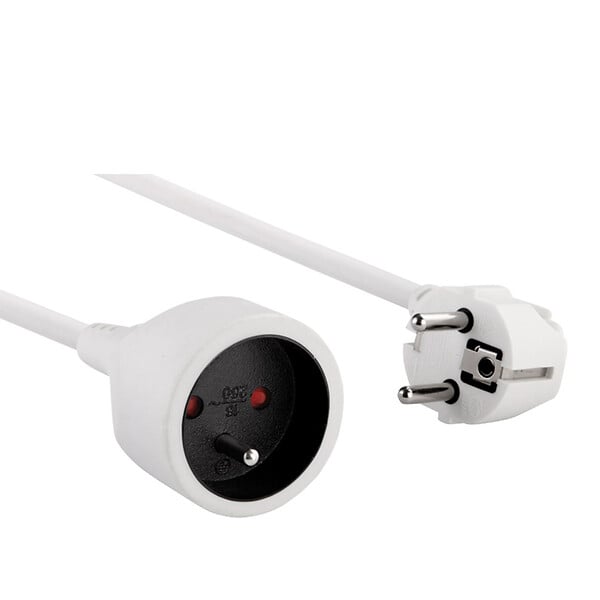 MC KENZIE - Prolongateur 10-16A - Blanc - L5m - large