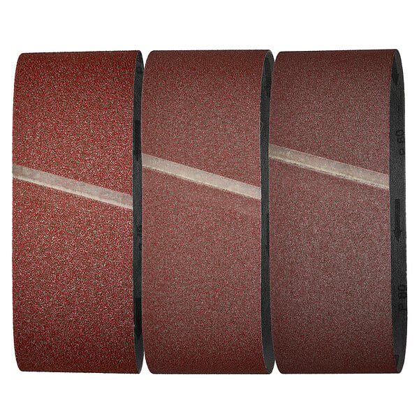 WOLFCRAFT - 9 bandes abrasives 76x457 ass - large