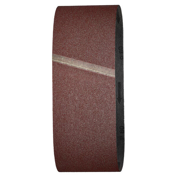 WOLFCRAFT - 6 Bandes abrasives. Gr 80. 75x533mm - large