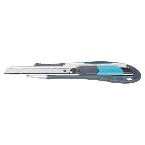 WOLFCRAFT - 1 Cutter sécurité 2 en 1 lame 9mm - large
