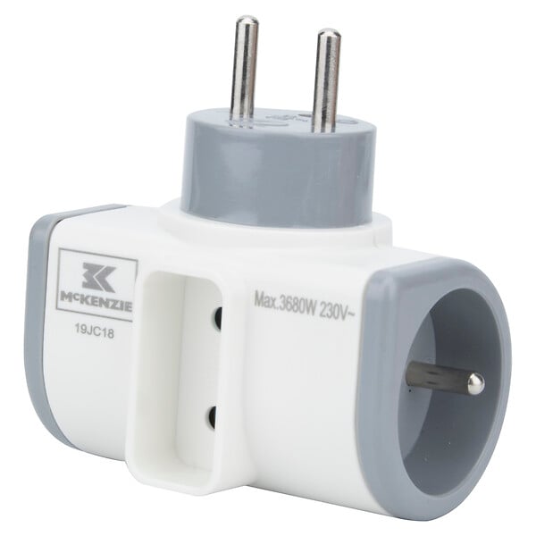 MC KENZIE - Multiprise - Gris - 2x16A 1x6A - large