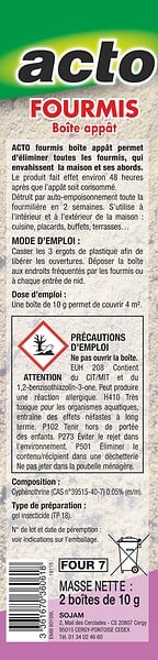 ACTO - Boîtes gel-appât fourmis - large